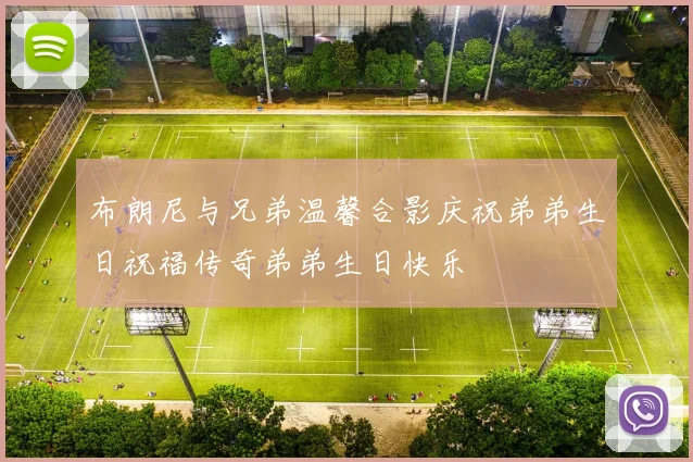 布朗尼与兄弟温馨合影庆祝弟弟生日祝福传奇弟弟生日快乐